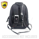 Black bulletproof backpack for boys and girls personal protection. 