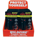 12) Wild Fire Black Hard Case Pepper Sprays with Display Option SDP Inc