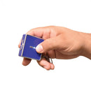 Bulk Wholesale Square off stun gun in hand in blue color held in hand