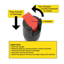 15 Units Pepper Spray 1/2 oz Safety Lock with Key Ring ( SAVE $75.12) SDP Inc