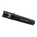Bulk Wholesale Police Force Tactical Stun Gun Flashlight in black color lose up view