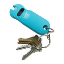 Bulk wholesale pricing for the teal colored Smart stun gun with power meter LED lights. Fits easily on keychains.