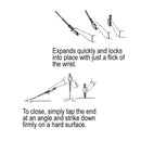 Bulk Wholesale Streetwise Dark Knight 26 inch expandable steel baton illustration how to use