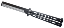 Butterfly comb knife black