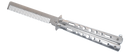 Butterfly comb knife silver