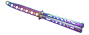 Butterfly trainer knife color rainbow