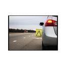 Car safety spot me flag full view