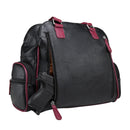 CCW braided black burgundy Vism bag open