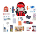Child survival 72 hour kit all items are packed securely in our Multi-Pocket Hikers Backpack. Individual components are placed in waterproof bags and neatly organized in the backpack for easy access.