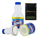 Clorox bleach bottle with secret hidden compartment to safely hide valuables inside diversion safe area.