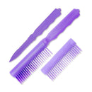 Purple Color Plastic Comb with Hidden Knife