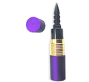 Covert Lipstick with hidden knife in color purple and gold open