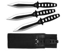 Double Edged 3 piece throwing knife set