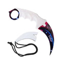 Elitedge fixed karambit white galaxy with sheath