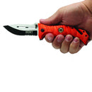 EMT rescue knife in hand