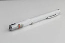 Laser Pointer Pen White Casing USB Rechargeable for office presentations and hobbies.