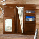 Guard Dog RFID brown large wallet open
