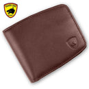 Guard Dog RFID Brown Small Wallet Outside
