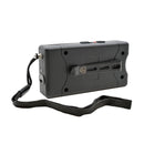 Jolt 98 mini stun gun profile view with clip in black color