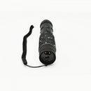 Stun gun flashlight with rhinestones color black.