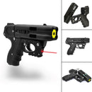 The FIRESTORM JPX 4 shot pepper gun with red laser light multiple views.