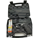 The FIRESTORM JPX 4 shot pepper gun with red laser light includes carrying case.