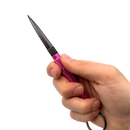 Kubaton keychain with disguised hidden knife pink color in hand