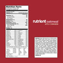 Nutrient 30 servings oat meal apple cinnamon nutrition facts