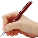Pen with hidden knife in hand