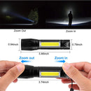 Tactical XPE/COB Mini Flashlight measurements