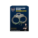 Police force hinged stainless steel handcuffs packaging