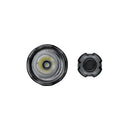 Police force tactical torch stun gun flashlight end cap button
