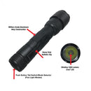 Police force tactical ultra lite LED flashlight details