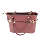 Radiant wine color conceal carry purse back view