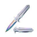 Rainbow dagger folding knife