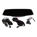 All of the parts for the rear view mirror with hidden spy cameras for use with cars, trucks and vehicles.