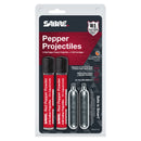 Sabre live projectiles and CO2 cartridges packaging