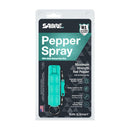 Sabre pepper spray in teal mint color package