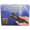 1200 Lumen LED Self Defense Zoomable Flashlight SDP Inc