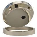 Surveillance DVR spy clock includes secret hidden camera inside with motion detector shows back side view.