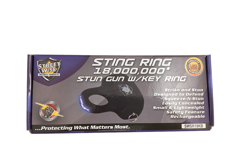 Streetwise Sting Ring Stun Gun w/ Key Ring