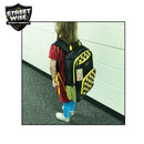 Streetwise emoji yellow bulletproof backpack worn