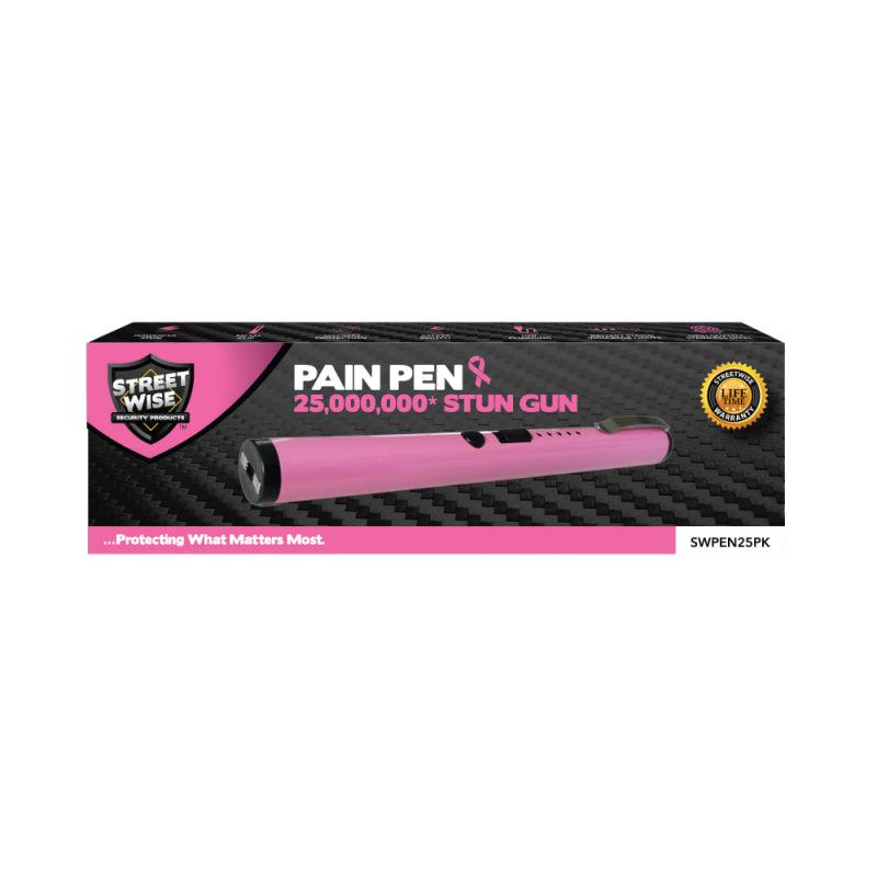 Streetwise Pink Pain Pen 25,000,000 Volt Self Defense Stun Gun