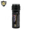 Pepper spray with safety flip top easily fits inside your purse or pocket giving you peace of mind protection.
