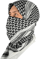 Streetwise Security Tactical Shemagh Black and white Color