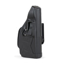 Taser X2 left handed blackhawk holster front view