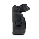 Taser X2 left handed blackhawk holster inside view