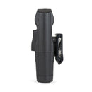 Taser X2 left handed blackhawk holster side view