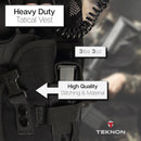 Teknon heavy duty tactical vest with belt illustration
