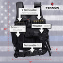 Teknon heavy duty tactical vest with belt pockets